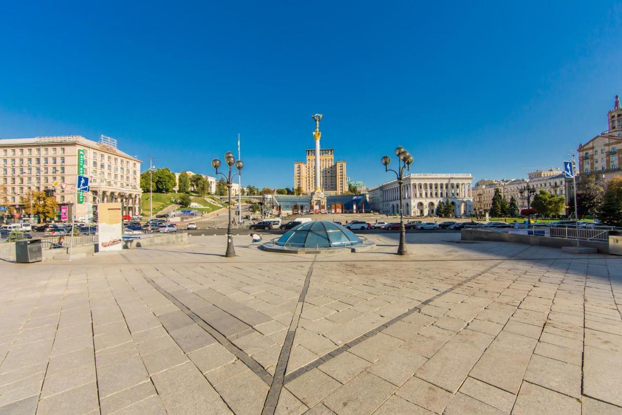 קייב Однокімнатні Апартаменти На Майдані, Дистанційне Заселення 24Х7 מראה חיצוני תמונה